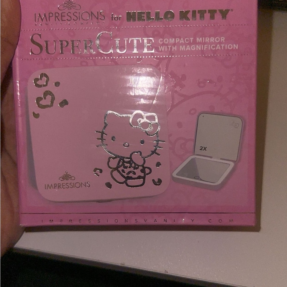 Impressions Pink Hello Kitty Compact Mirror